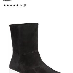 Via Spiga Black Suede Winter Boots